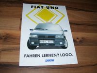 Fiat Uno Fahrschulwagen Prospekt von 9/1991 selten +  neuwertig!! Niedersachsen - Göttingen Vorschau