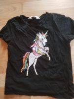 Schwarzes T-Shirt von H&M mit Einhorn Wendepailletten 110/116 Rheinland-Pfalz - Bobenheim-Roxheim Vorschau