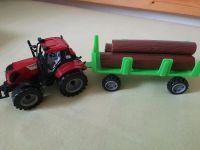 Zwei Traktoren und ein Anhänger mit Holz Sachsen - Waldheim Vorschau