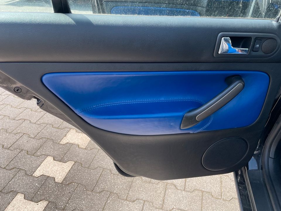 Vw Golf 4 recaro blau Leder in Tromsdorf