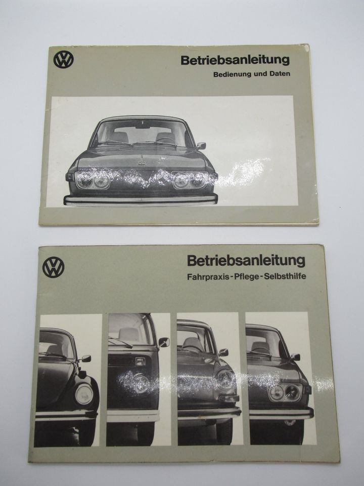 VW Volkswagen Betriebsanleitung 2 Hefte 412 August 1973 vintage in Goslar