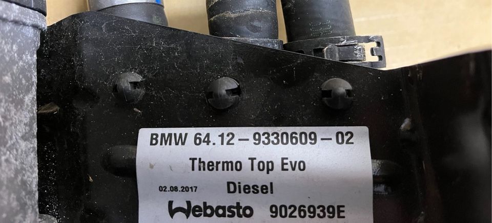 BMW X3 F25 X4 F26 Diesel Standheizung Webasto 9330609 in Talkau