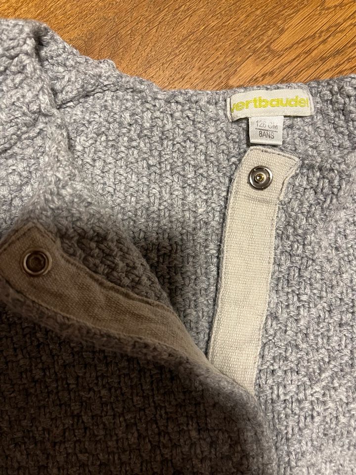 Vertbaudet Mädchen Strickjacke Jäckchen grau 126cm 8ans 122 128 in Celle