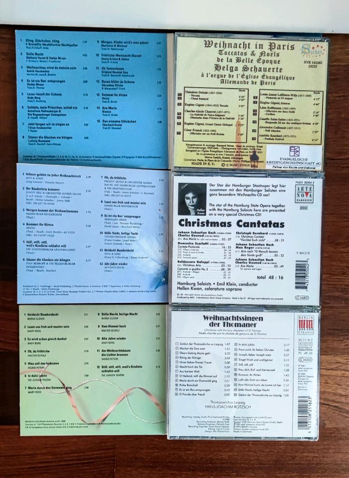 Weihnachtliche CDs zu verschenken in Nürnberg (Mittelfr) Mitte Zu