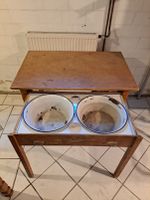 Tisch/antik mit Ausziehtisch mit zwei Waschschüsseln Nordrhein-Westfalen - Rheine Vorschau