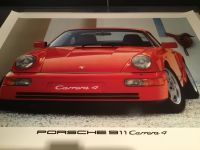 Porsche Poster 911 /964 4 x  Coupe Cabriolet Targa in rot Baden-Württemberg - Korntal-Münchingen Vorschau