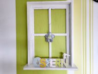 Shabby Chic Deko Holzfenster mit Borte/Ablage weißes Fenster *NEU Niedersachsen - Jever Vorschau