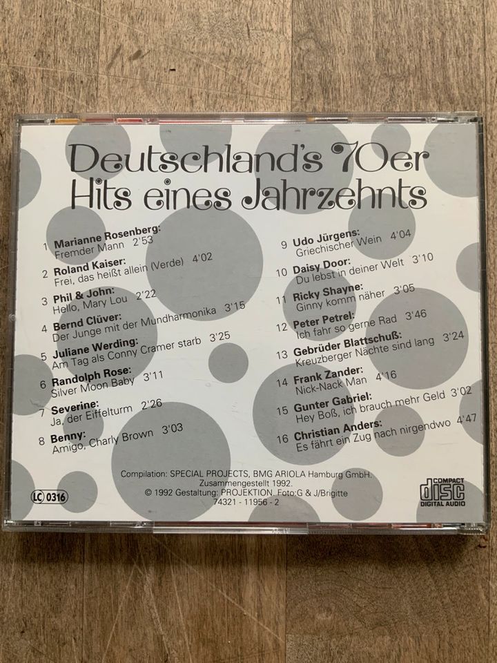 Deutschlands 70er Hits eines Jahrzents CD in Fürth