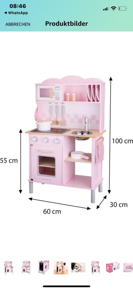 Spielküche Holz rosa in Hamm