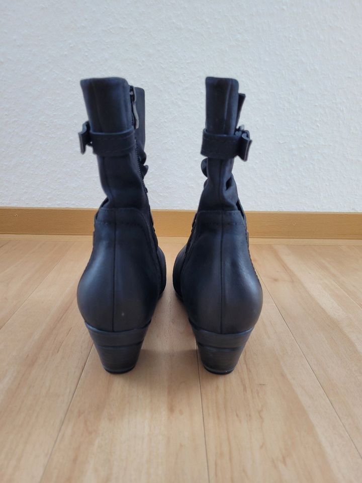Stiefeletten Schuhe Caprice Leder schwarz Größe 42 in Metzingen