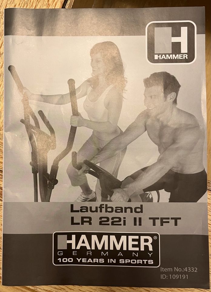 Laufband Hammer LR22i in Schlangen