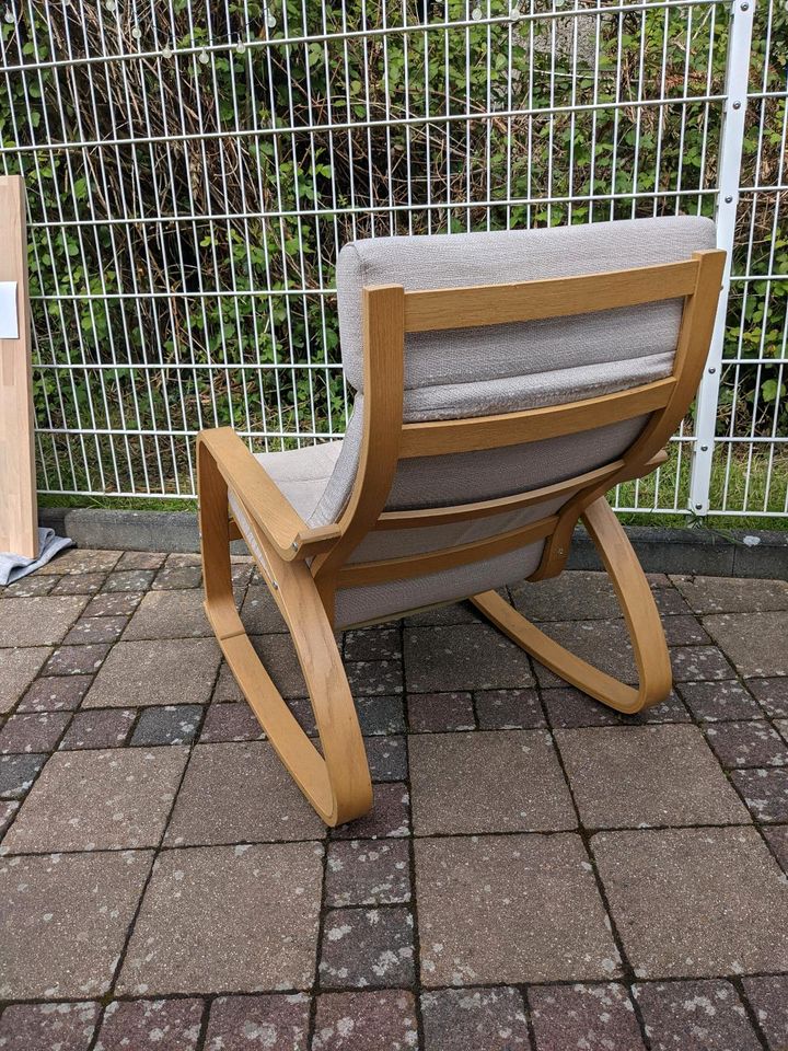 Ikea Poäng, Eiche, Leinen Beige, sehr bequem in Königswinter