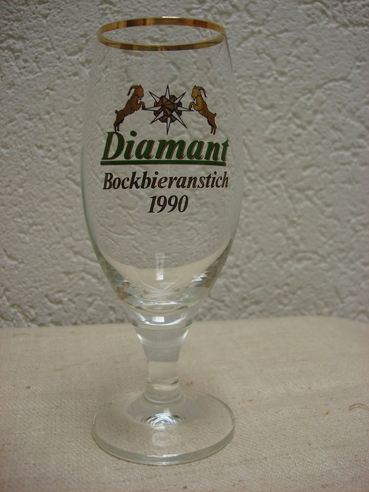 Magdeburg 0,25 l Diamant Bockbieranstich 1990 Brauerei Bierglas in Magdeburg