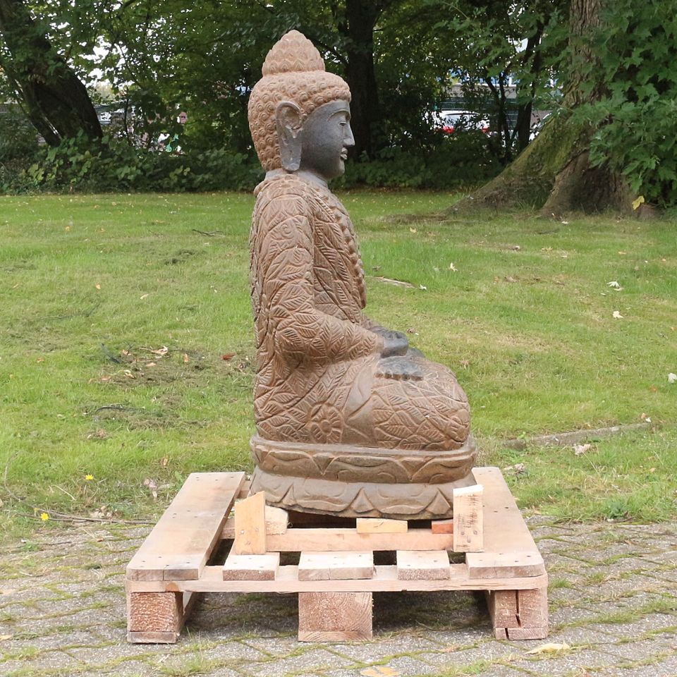 Buddha Stein Figur Statue Greenstone antik meditation 100 cm in Bochum