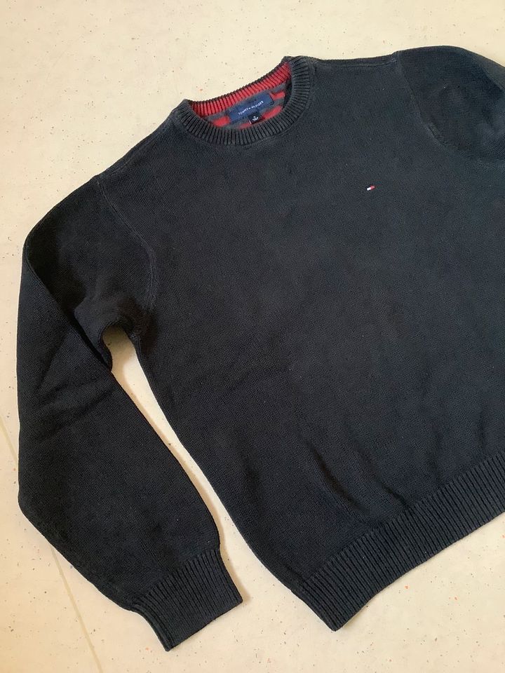 »TOMMY HILFIGER« Pullover/Sweater - Größe: M - Schwarz - Herren in Hunderdorf