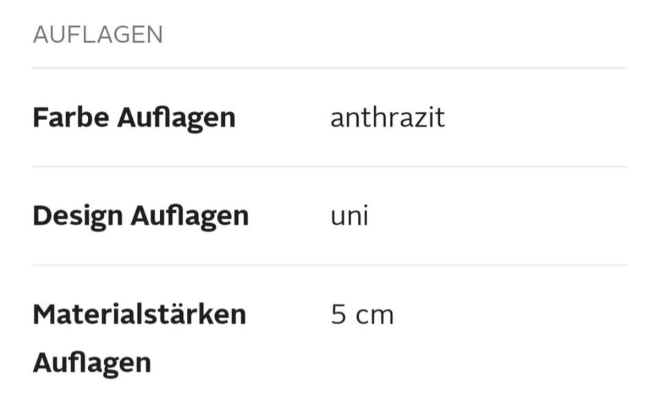 11. Teiliges Balkonmöbelset in Anthrazit in Zirndorf