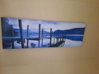 Wandbild Bergsee mit Steg 157x52x2.5cm Hessen - Grebenau Vorschau