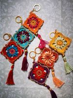 Boho crochet Schlüsselanhängerger / Taschenbaumler Hessen - Maintal Vorschau