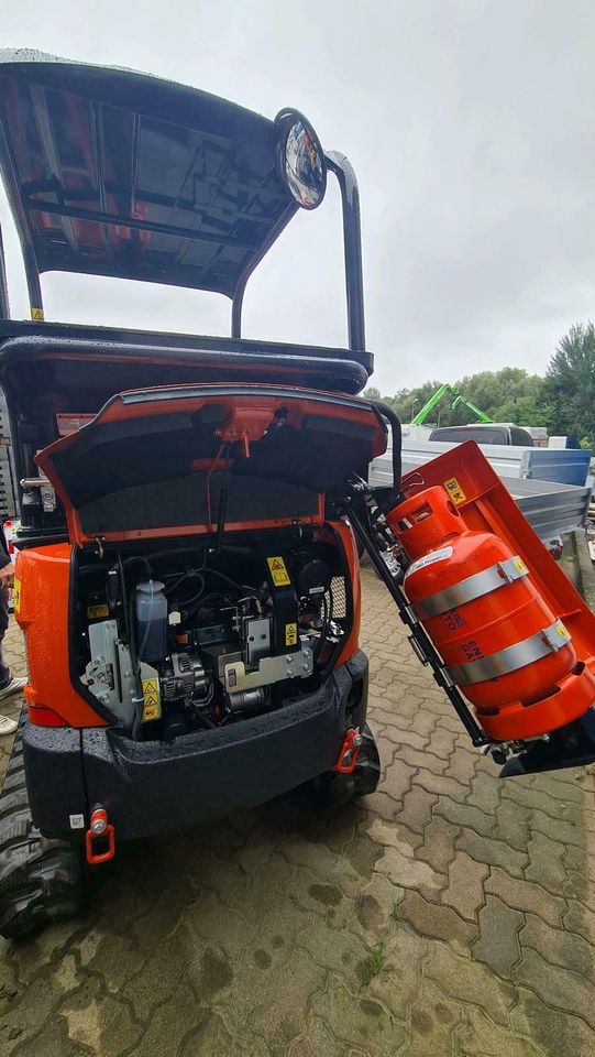 Kubota KX019-4 LPG Minibagger Mieten & Kaufen Gasbagger f. Innen in Bad Doberan