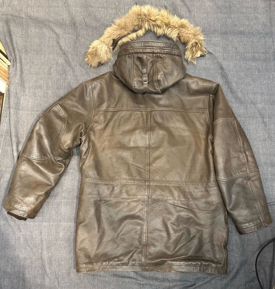 Schott NYC Leder Parka warmer Winter Mantel Jacke Parker Gr.XXXL in Köln