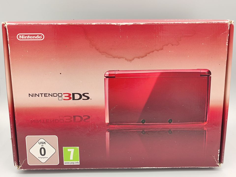Original Nintendo 3DS Rot LEERBOX LEERHÜLLE Verpackung Box in Twistringen