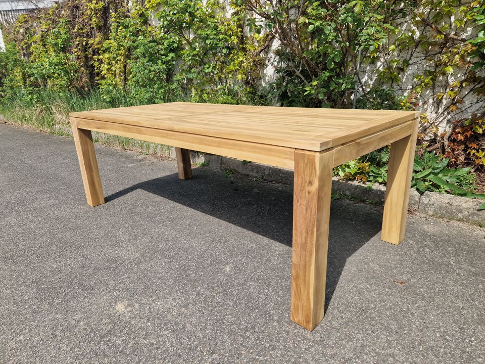 Gartentisch Teak Teaktisch 180cm massiv Tisch Garten Esstisch in Bad Schwartau