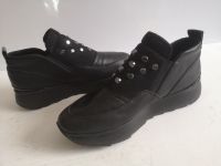 Damen Schuhe Booties Sneaker GEOX Gr 38 UK 5 schwarz Leder Mesh Duisburg - Friemersheim Vorschau