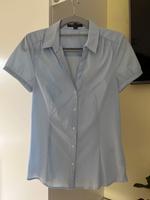 Esprit Business Bluse Gr. 34 weiß-hellblau ~klassisch / Basic Sachsen - Neschwitz Vorschau
