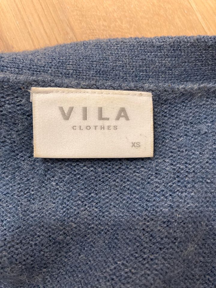 Vila, Cardigan/Strickjacke, dunkelblau/hellblau, Gr. XS/34 in Wörth a. Main