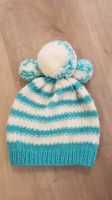 Strickmütze, handmade, neu, mit Bommel, blau weiß,  2-4 Jahre Bayern - Ingolstadt Vorschau