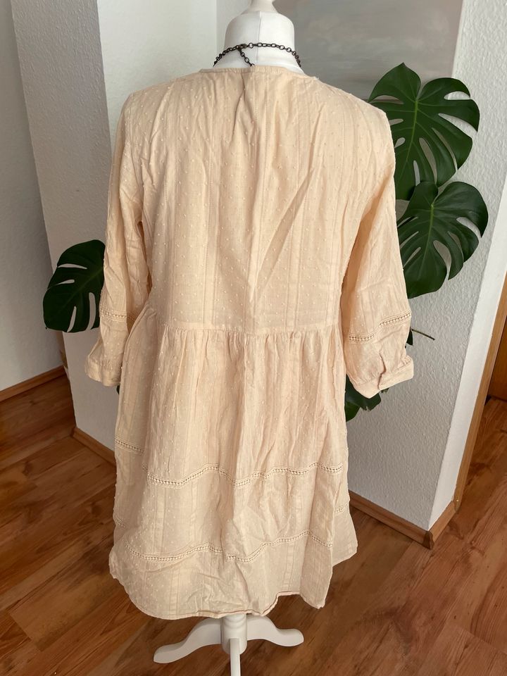 ♥️ OBJECT Sommer Kleid Natur Dänemark Scandi boho Gr. 36 in Bad Sooden-Allendorf