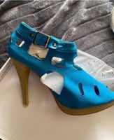 Damen Pumps Sandalette Stiletto Türkis Echt Leder 39 Baden-Württemberg - Stutensee Vorschau