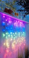 ‼️Suche‼️ 2x LED Lichtervorhang Regenbogen bunt von Weltbild Thüringen - Hermsdorf Vorschau