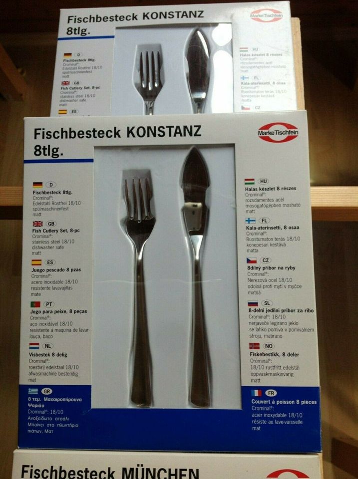 Fischbesteck Marke Tischfein 3x je 8-teilig /Preis für alle in Schwieberdingen