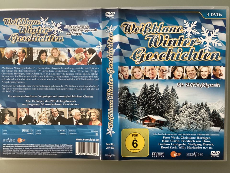 4 DVD - Weißblaue Wintergeschichten ZDF Erfolgsserie in Mainz