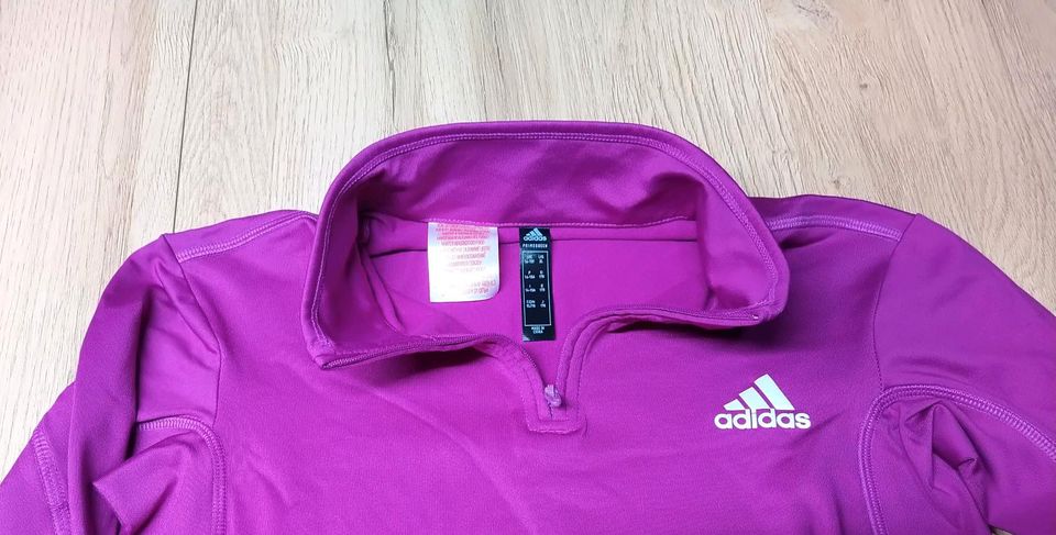 Neu! ADIDAS Funktionsshirt Sweatshirt fuchsia Gr. 170 in Weiterstadt