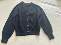 COS Strickjacke, Strickweste, 100% Baumwolle, dunkelblau, Navy München - Allach-Untermenzing Vorschau