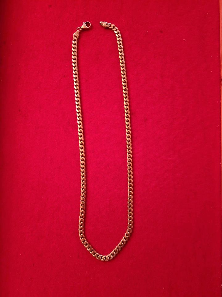 Schöne Halskette (Flachpanzer) in 14 Karat Gold 585 in Bempflingen