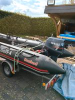 Bombard C4 Schlauchboot, Anhänger, Yamaha 30 PS, Slipping Räder, Mecklenburg-Vorpommern - Zittow Vorschau
