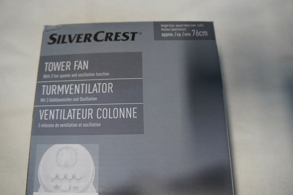 Silvercrest Turmventilator STV 50 F1 weiß Ventilator Standventila in Rödermark