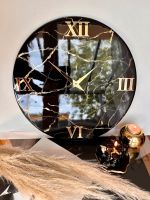 Design Uhr Wanduhr Edel schwarz gold Harz Handmade Baden-Württemberg - Weingarten Vorschau