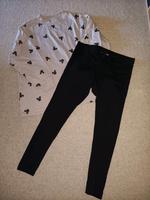Neu H&M Disney Schlafanzug Hausanzug Leggings Gr. L Thüringen - Hermsdorf Vorschau