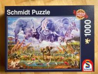 Schmidt Puzzle Tiere an der Wasserstelle 1000 Teile vollständig Bayern - Bad Tölz Vorschau