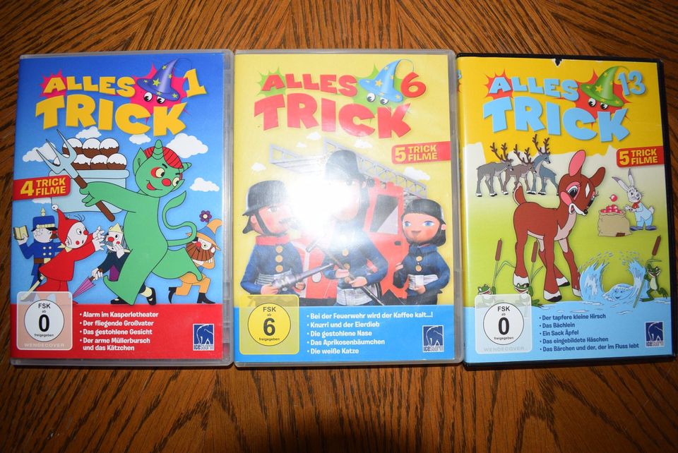 Alles Trick - 3 DVD´s - Trickfilmklassiker in Zittau