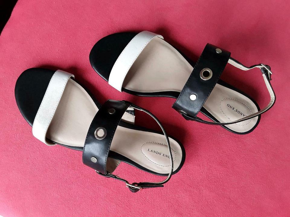 Lands end Sandalen 39 schwarz  slingbacks neu Sandaletten in Talheim Neckar
