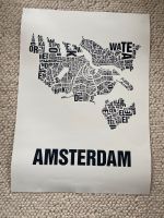 Buchstabenorte Original Siebdruck Amsterdam Bild Poster groß Wandsbek - Hamburg Dulsberg Vorschau