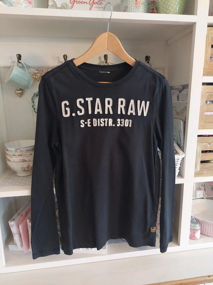 G-STAR langatmig Shirt gr S schwarz in Hünfelden