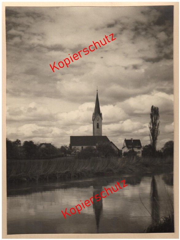 Eriskirch am Bodensee - Orig.-Foto s/w von Ende der 1940-Jahre in Konstanz