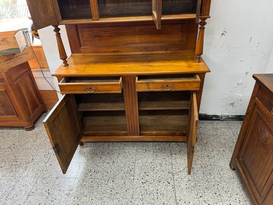 Antikes Buffet Jugendstil Schrank Wohnzimmerschrank Vitrine in Völklingen