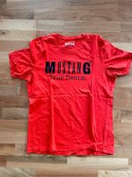 Mustang T-Shirt Herren Gr. M Rot Orange Bayern - Bergen Vorschau